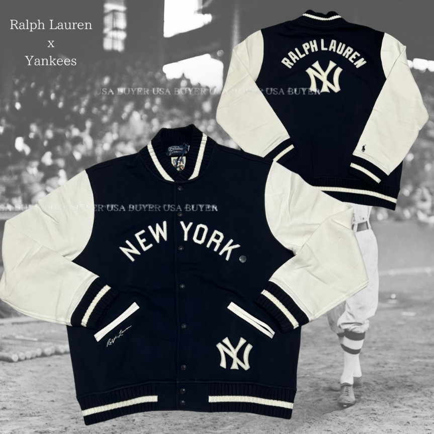 【POLO Ralph Lauren × MLB 偽物】ヤンキース フリース ジャケット 25032904