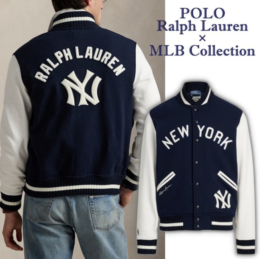 【POLO Ralph Lauren × MLB 偽物】ヤンキース フリース ジャケット 25032904