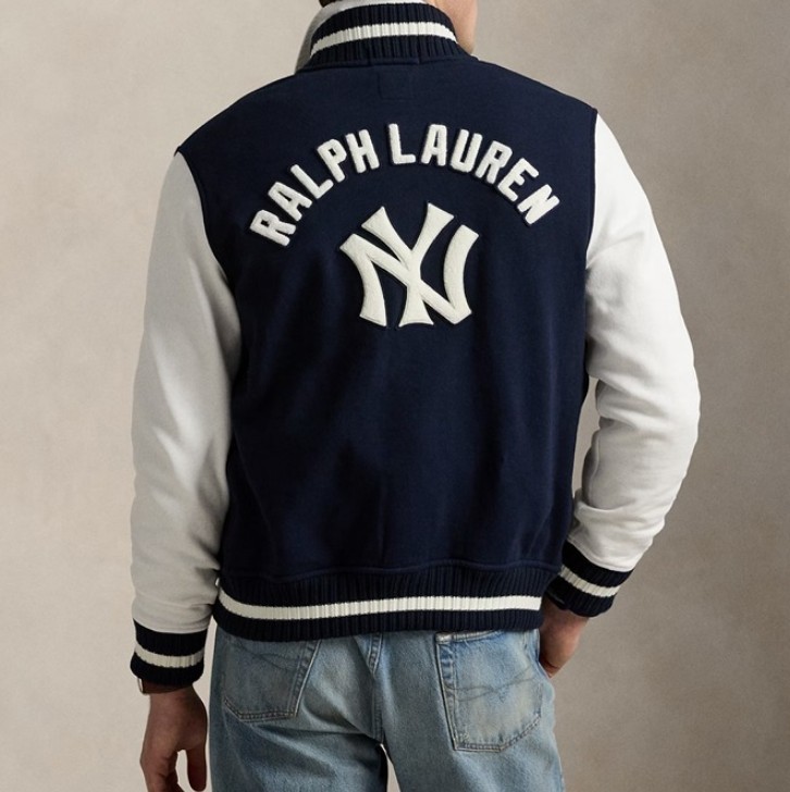 【POLO Ralph Lauren × MLB 偽物】ヤンキース フリース ジャケット 25032904
