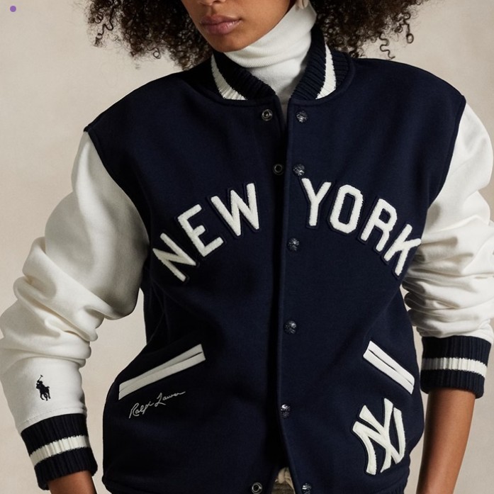 【POLO Ralph Lauren × MLB 偽物】ヤンキース フリース ジャケット 25032904