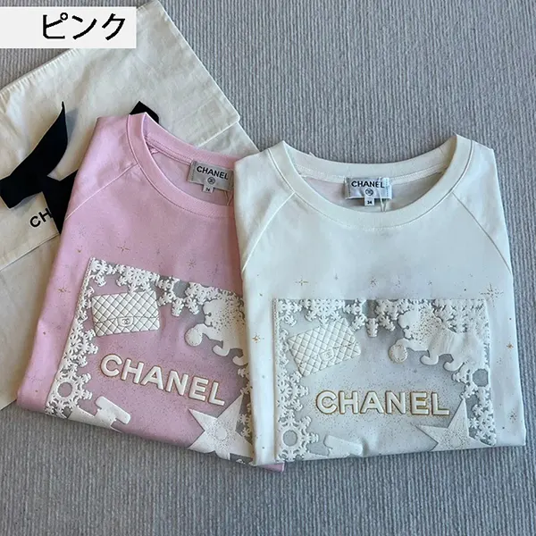 シャネル ロゴTシャツ スーパーコピー 半袖 w25031303