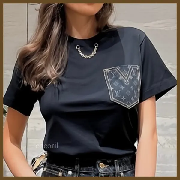 特別価格！ルイヴィトン ポケットTシャツ コピー デニム 1AGT03