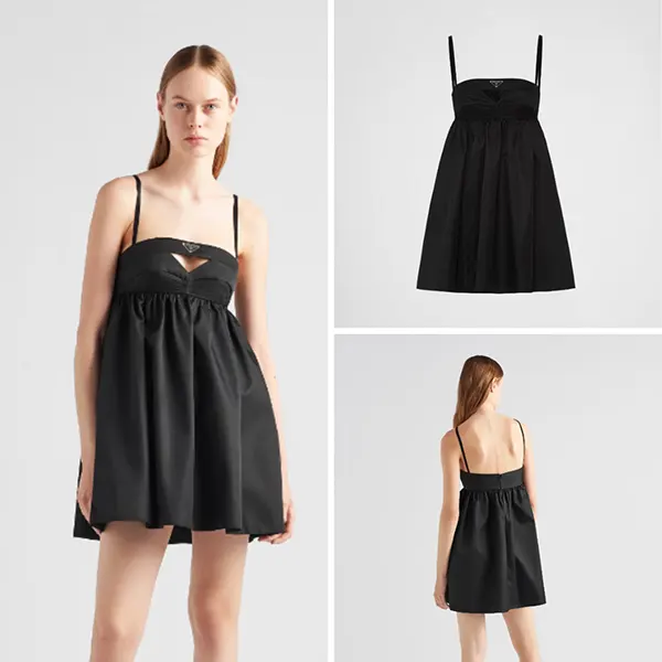 プラダ Re-Nylon mini-dress シースミニドレス 230702_1WQ8
