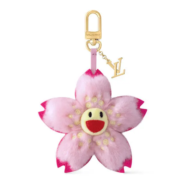 上品高見え■ルイヴィトン 偽物 村上隆コラボ☆LV × TM キーホルダー・チェリーブロッサム M02485
