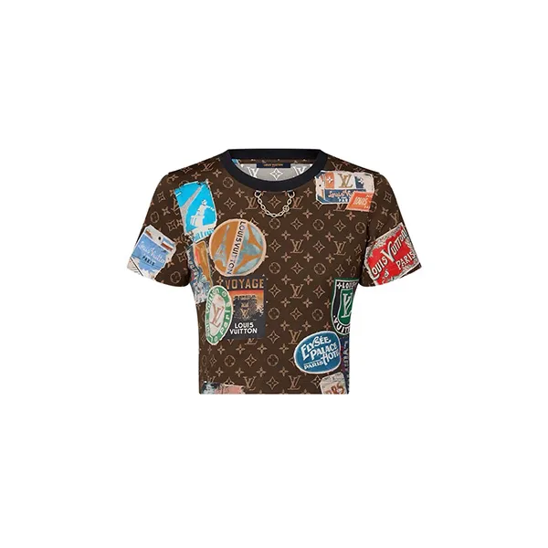 定番☆可愛い丈とデザイン☆ルイヴィトン Tシャツ 偽物 エリゼパレスクロップトップ 1AFMYO