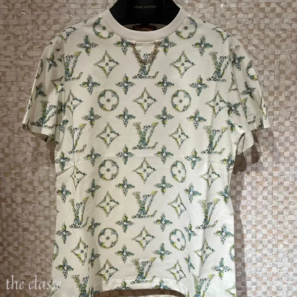 【色合い鮮やか♪】ルイヴィトン コピー フローラルモノグラム Tシャツ 1AFGRV