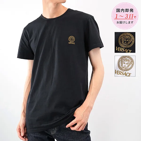 【手元に在庫有】ヴェルサーチェ ヴェルサーチ クルーネック半袖Tシャツ コピー AUU01005