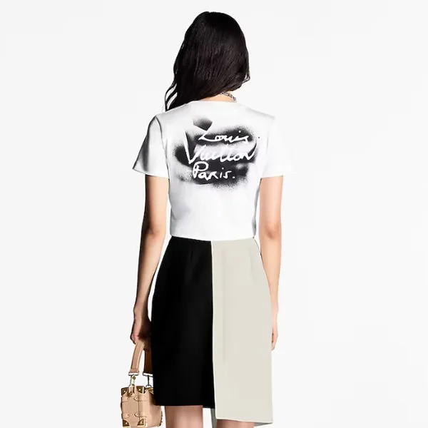 2025AW【お洒落で可愛い】ルイヴィトン スプレーTシャツ スーパーコピー 1AHK80