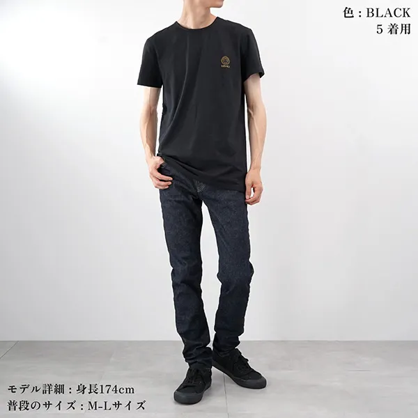【手元に在庫有】ヴェルサーチェ ヴェルサーチ クルーネック半袖Tシャツ コピー AUU01005