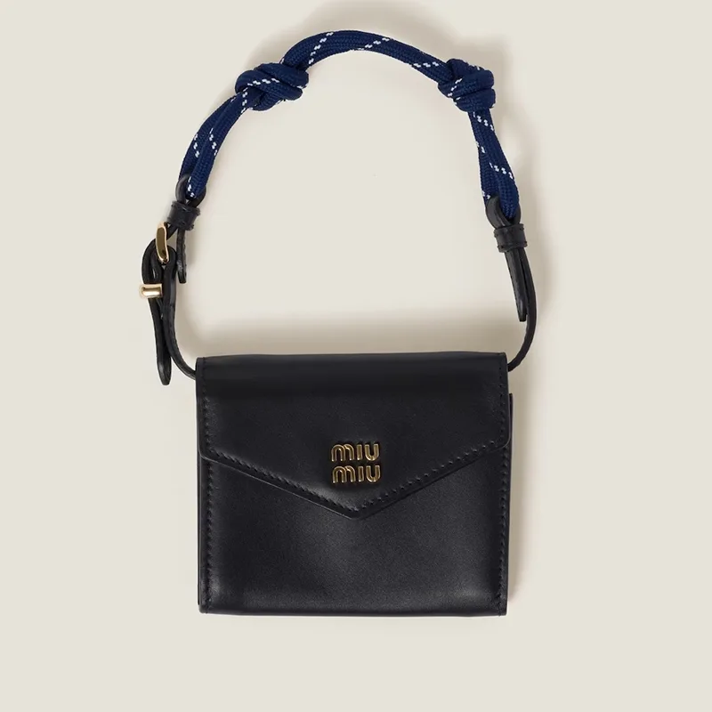 即日発送サービスミュウミュウ 並行輸入品 ロゴ レザー ショルダー財布 7色 miu250831