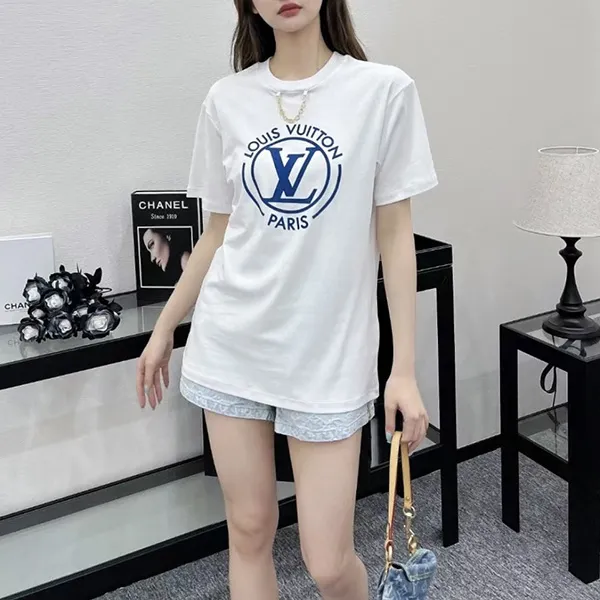 【国内発送◆チェーンが可愛い♪】ルイヴィトン コットンTシャツ コピー 1AFTU
