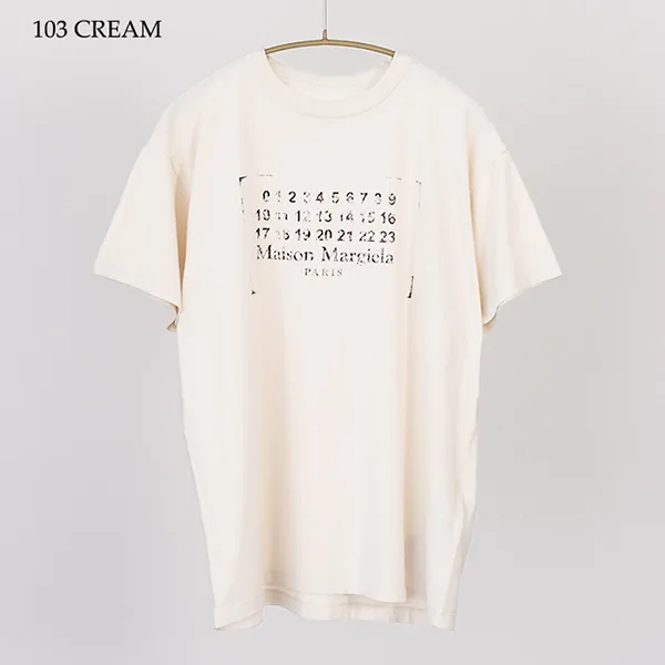 【即発】メゾンマルジェラ スタンプロゴ Tシャツ 偽物 S51GC0534S24575