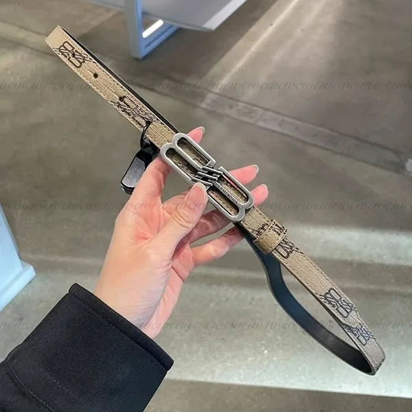 【追跡付き発送で安心】バレンシアガ パチモン■BBバックル モノグラムベルト 703098210EI2762