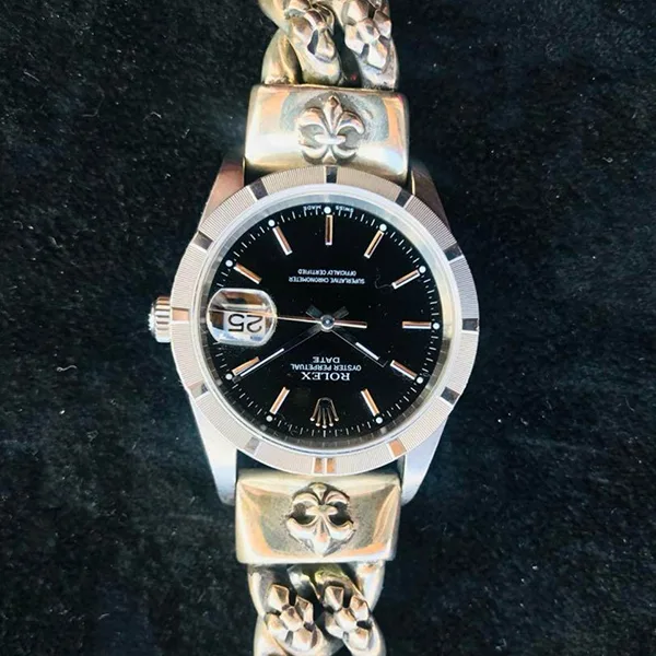 セレクトのおしゃれ☆クロムハーツ bill wall leather ウォッチブレス 925 ロレックス アンティーク 2591036