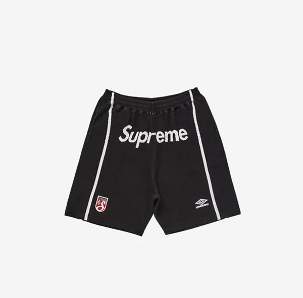 プレゼントに最適【シュプリーム Umbro コピー】Knit Soccer ショートパンツ Black 259121